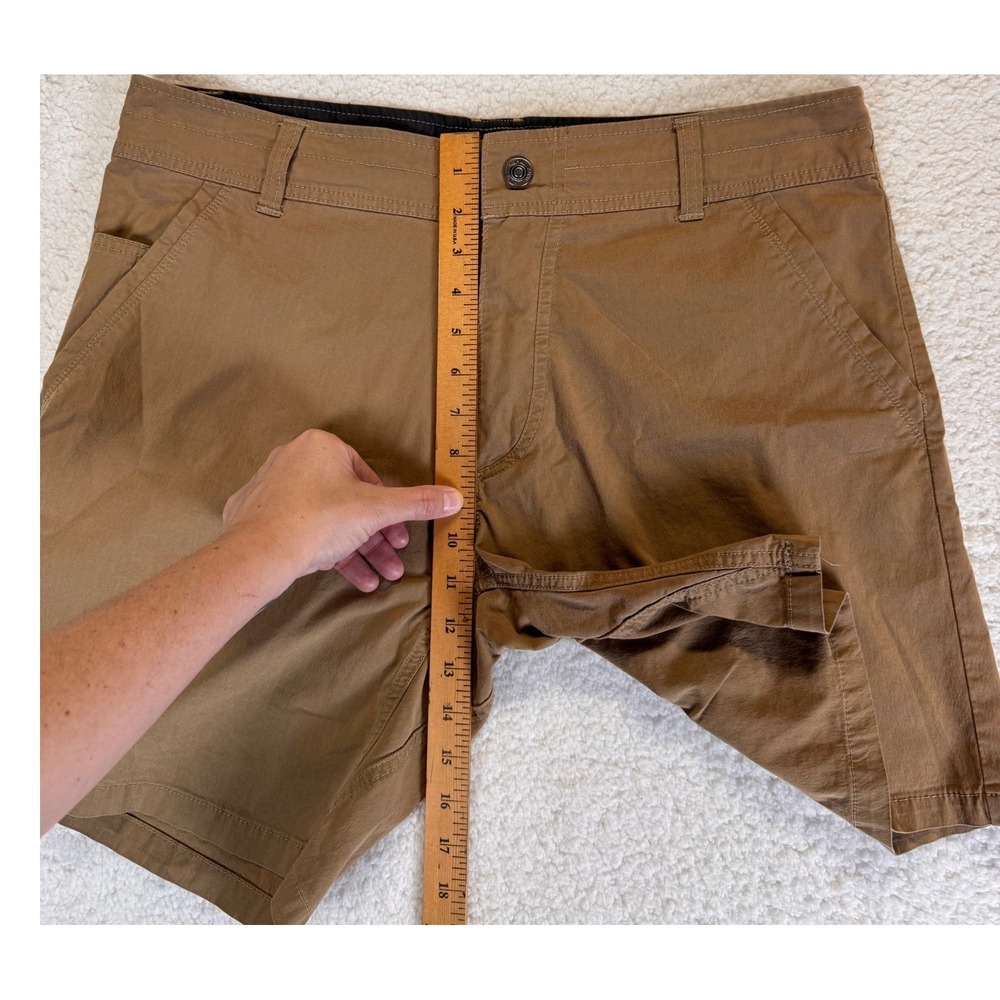 KUHL Renegade Mens 36 Brown Hiking 9" Shorts Stretch Quick Dry Outdoor Teak - Picture 5 of 7